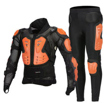 Load image into Gallery viewer, Motorcycle Jackets Motorcycle Armor Racing Body Protector Jacket Motocross Motorbike Protective Gear + Pants Protector