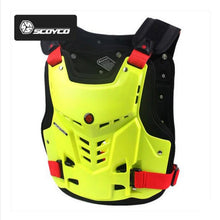 Load image into Gallery viewer, SCOYCO off-road motorcycle rider armor chest protector riding anti-fall Motocross Motorbike protective gear armor vest PP shell