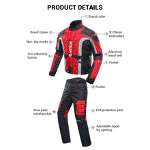 Load image into Gallery viewer, DUHAN Motorcycle Jacket Men Windproof Motocross Jacket Autumn Winter Cotton Lined Motorbike Moto Jacket Protective Gear