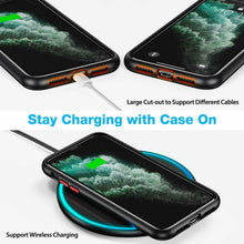 Load image into Gallery viewer, iPhone 11 Pro Max Clear Phone Case Shockproof Colour Bumper Slim Soft Cover