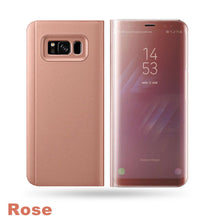Load image into Gallery viewer, Slim Luxury Mirror Flip Shockproof Case for Samsung S20 S10 Plus Ultra Note 10