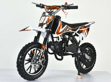Load image into Gallery viewer, 49CC MINI MOTOR DIRT BIKE KIDS POCKET ROCKET PEE WEE ATV 50CC CYCLE BLUE ORANGE