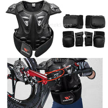Load image into Gallery viewer, Anti-Fall Children Chest Back Spine Vest Skating Dirtbike Knee Wrist Elbow Pads