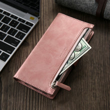 Load image into Gallery viewer, For Samsung S20/Plus/Ultra 5G S10/9 A20/30 Zipper Leather Wallet Case Card Cover