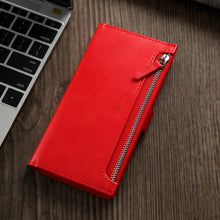 Load image into Gallery viewer, For Samsung S20/Plus/Ultra 5G S10/9 A20/30 Zipper Leather Wallet Case Card Cover