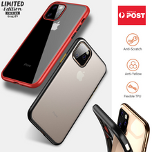 Load image into Gallery viewer, iPhone 11 Pro Max Clear Phone Case Shockproof Colour Bumper Slim Soft Cover