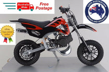 Load image into Gallery viewer, BLUE 49CC MINI MOTOR DIRT BIKE KIDS POCKET ROCKET PEE WEE MOTORCYCLE ATV 50CC