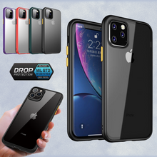 Load image into Gallery viewer, iPhone 11 Pro Max Clear Phone Case Shockproof Colour Bumper Slim Soft Cover
