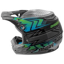 Load image into Gallery viewer, New ANSWER Racing AR3 Haze Grey Teal MX Motocross Dirtbike Adult Helmet XL