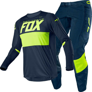 NAUGHTY FOX PRIX 180 Motorcycle Riding Protective Gear Sets MX XC Pants Qiuck-dry MTB Jersey Gloves Cycling Suits Moto Combos