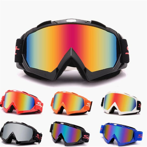 colorful lens clear motorbike eye protection riding eyewear windproof helmet sunglasses universal moto goggle dirt pit bike eye protect outdoor sport Off-road racing accessories motorcycle glasses motocross goggles