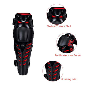 Motorcycle Knee Pads Men Motocross Racing Knee Guards Protective Gear Black Motorbike Protector Elbow Moto Kneecap Riding