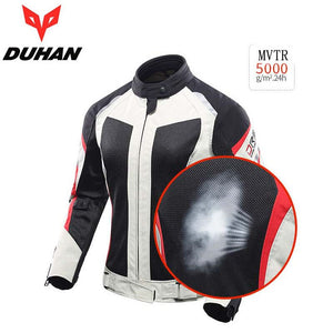 women DUHAN Summer Mesh Breathable Motorcycle Jacket wiReflective Motorbike Jackets of Oxford Cloth 600D and CE Protective gear