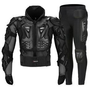 Motorcycle Jackets Motorcycle Armor Racing Body Protector Jacket Motocross Motorbike Protective Gear + Pants Protector