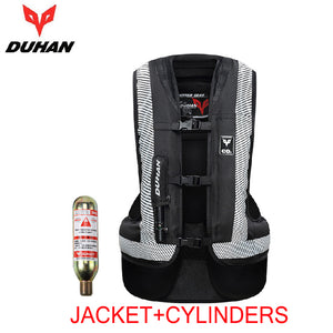 DUHAN Motorcycle Airbag Moto Motorcycle Vest Advanced Air Bag System Protective Gear Reflective Motorbike Airbag Moto Vest