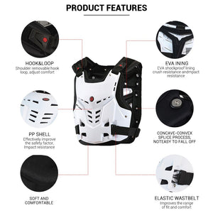 SCOYCO Motorcycle Armor Vest Motorcycle Protection Motorbike Chest Back Protector Armor Motocross Racing Vest Protective Gear