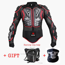 Load image into Gallery viewer, Motorcycle Jacket Armor Moto Waist Bag Motor Bike Mask Gift Motorbike Full Body Protector Motocross Chest Spine Protective Gear
