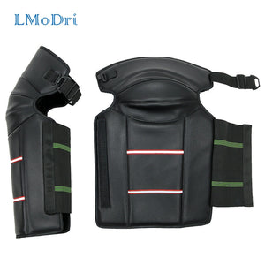 LMoDri Motorcycle Rider Knee Pad Motorbike Warm Kneepad Leg Protective Warmer Winter Against Wind PU Leather Waterproof 2pcs/lot