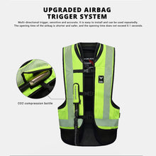 Load image into Gallery viewer, DUHAN Motorcycle Vest Motorcycle Air Bag Vest Motorcycle jacket Airbag Reflective Motorbike Air-bag Moto Vest Protective Gear
