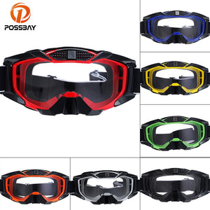 POSSBAY Motorcycle Goggles Snowboard Skiing Eyewear Sport Outdoor Motorbike Motorcross Racing Off-Road Glasses Motorcycle Glass