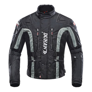 DUHAN Motorcycle Jacket Men Windproof Motocross Jacket Autumn Winter Cotton Lined Motorbike Moto Jacket Protective Gear