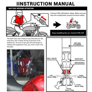 DUHAN Motorcycle Vest Motorcycle Air Bag Vest Motorcycle jacket Airbag Reflective Motorbike Air-bag Moto Vest Protective Gear