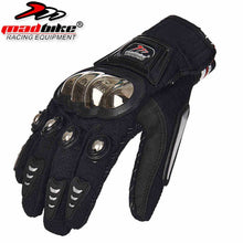 Load image into Gallery viewer, Madbike protective Gloves motorcycle Stainless Steel Sports Racing Road Gears Motorbike motocicleta guantes moto luvas
