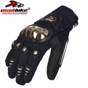 Madbike protective Gloves motorcycle Stainless Steel Sports Racing Road Gears Motorbike motocicleta guantes moto luvas