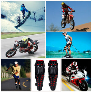 Motorcycle Knee Pads Men Motocross Racing Knee Guards Protective Gear Black Motorbike Protector Elbow Moto Kneecap Riding