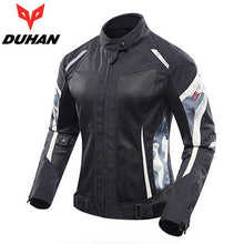 Load image into Gallery viewer, women DUHAN Summer Mesh Breathable Motorcycle Jacket wiReflective Motorbike Jackets of Oxford Cloth 600D and CE Protective gear
