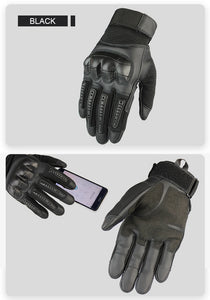 Motorcycle Gloves Full Finger Gloves For Motorbike Motocross Hard Knuckle Touchscreen Gloves Protective Gear Racing Biker Riding