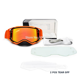 Motorcycle Goggles Protective Motocross Glasses Windproof Motorbike Racing MX Goggles Off Road Cascos Gafas Free tear ofd