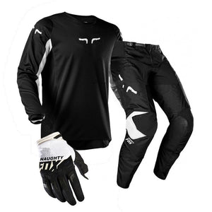 NAUGHTY FOX PRIX 180 Motorcycle Riding Protective Gear Sets MX XC Pants Qiuck-dry MTB Jersey Gloves Cycling Suits Moto Combos