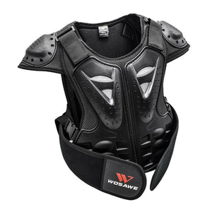 Anti-Fall Children Chest Back Spine Vest Skating Dirtbike Knee Wrist Elbow Pads