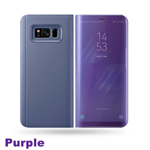 Slim Luxury Mirror Flip Shockproof Case for Samsung S20 S10 Plus Ultra Note 10