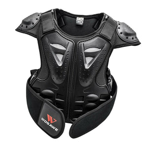 Anti-Fall Children Chest Back Spine Vest Skating Dirtbike Knee Wrist Elbow Pads