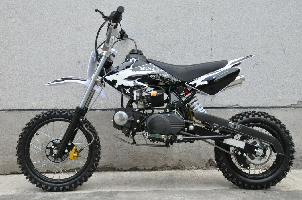 MMW 125CC DIRT TRAIL PIT MOTOR 2 WHEELS PRO BIKE Kick start black