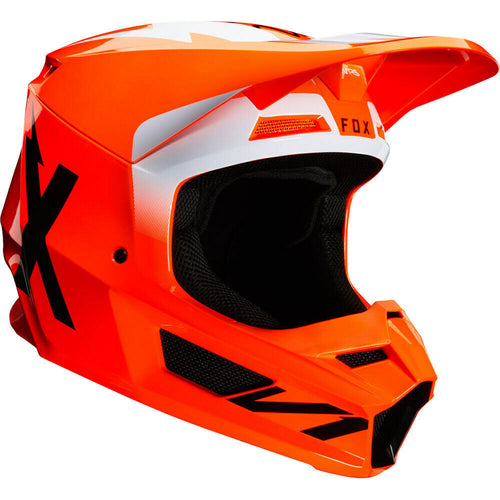 NEW Fox 2020 MX V1 Werd FLO Orange Dirtbike Motocross Riding Helmet