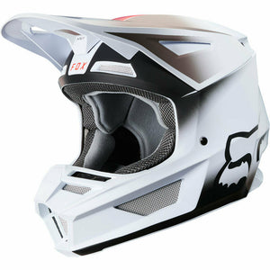 NEW Fox 2020 MX V2 Vlar White Kids Dirtbike Motocross Riding Helmet