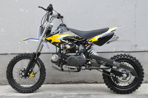 MMW 125CC DIRT TRAIL PIT MOTOR 2 WHEELS PRO BIKE Kick start yellow