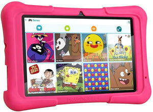 Kids Tablet Pro Android 9.0 OS 7" IPS Display 2GB Ram with Kid-Proof Case Pink