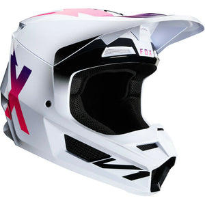 NEW Fox 2020 MX V1 Werd White Dirtbike Motocross Riding Helmet