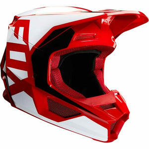 NEW Fox 2020 MX V1 Prix Flame Red Dirtbike Motocross Riding Helmet