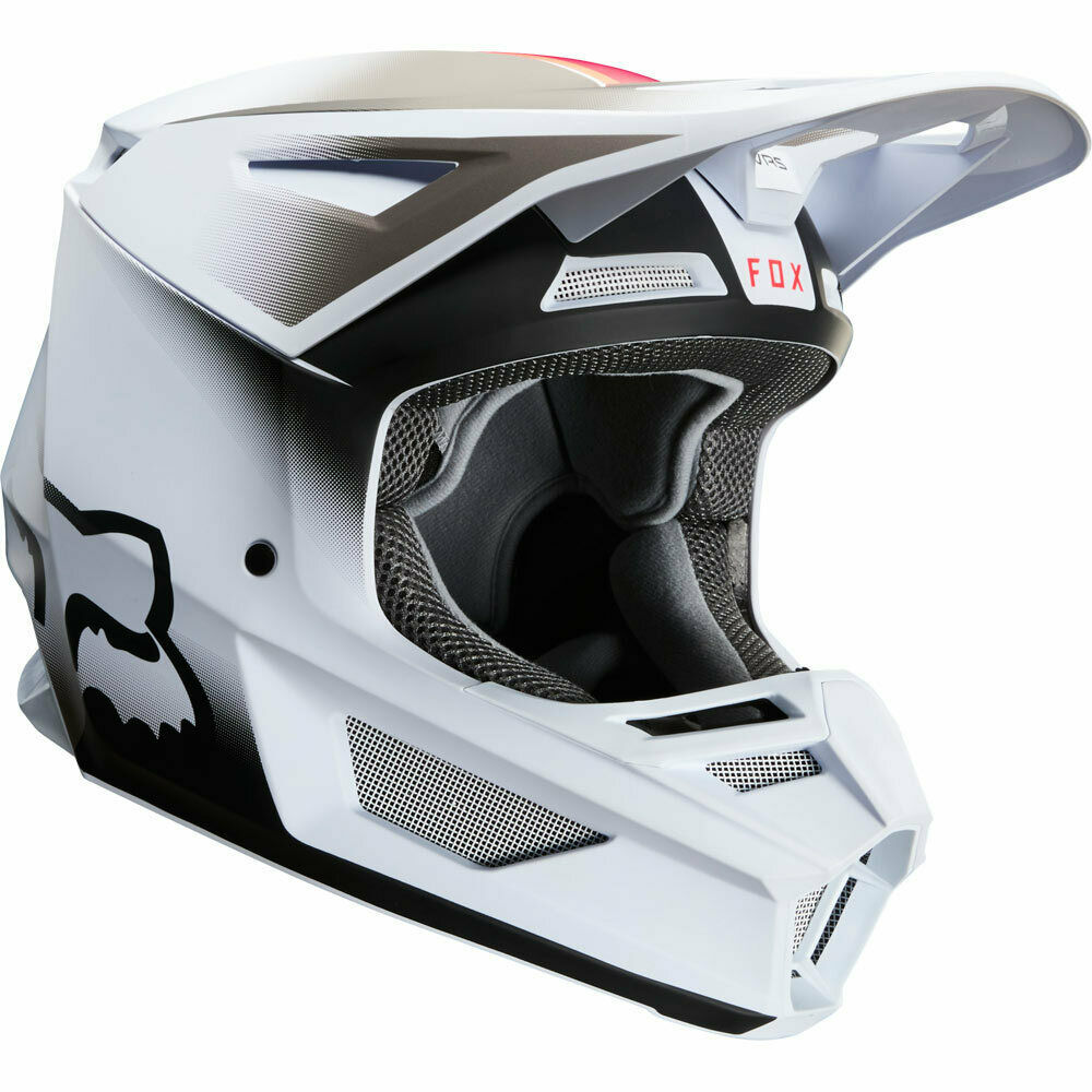 NEW Fox 2020 MX V2 Vlar White Kids Dirtbike Motocross Riding Helmet