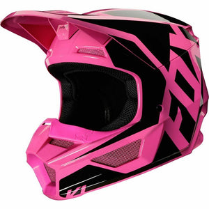 NEW Fox 2020 MX V1 Prix Pink Kids Dirtbike Motocross Riding Helmet