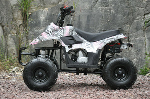 MMW 110CC sports Auto ATV QUAD Dirt Bike Gokart 4 Wheeler Buggy kids pink