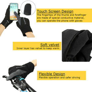 Motorcycle Touch Screen Waterproof Gloves Motorbike Winter Thermal Warm XL Size