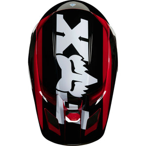 NEW Fox 2020 MX V2 Hayl Flame Red Kids Dirtbike Motocross Riding Helmet