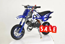 Load image into Gallery viewer, BLUE 49CC MINI MOTOR DIRT BIKE KIDS POCKET ROCKET PEE WEE MOTORCYCLE ATV 50CC
