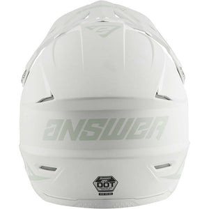 NEW Answer MX 2020 AR-1 Matte White Dirtbike Motocross Offroad Helmet